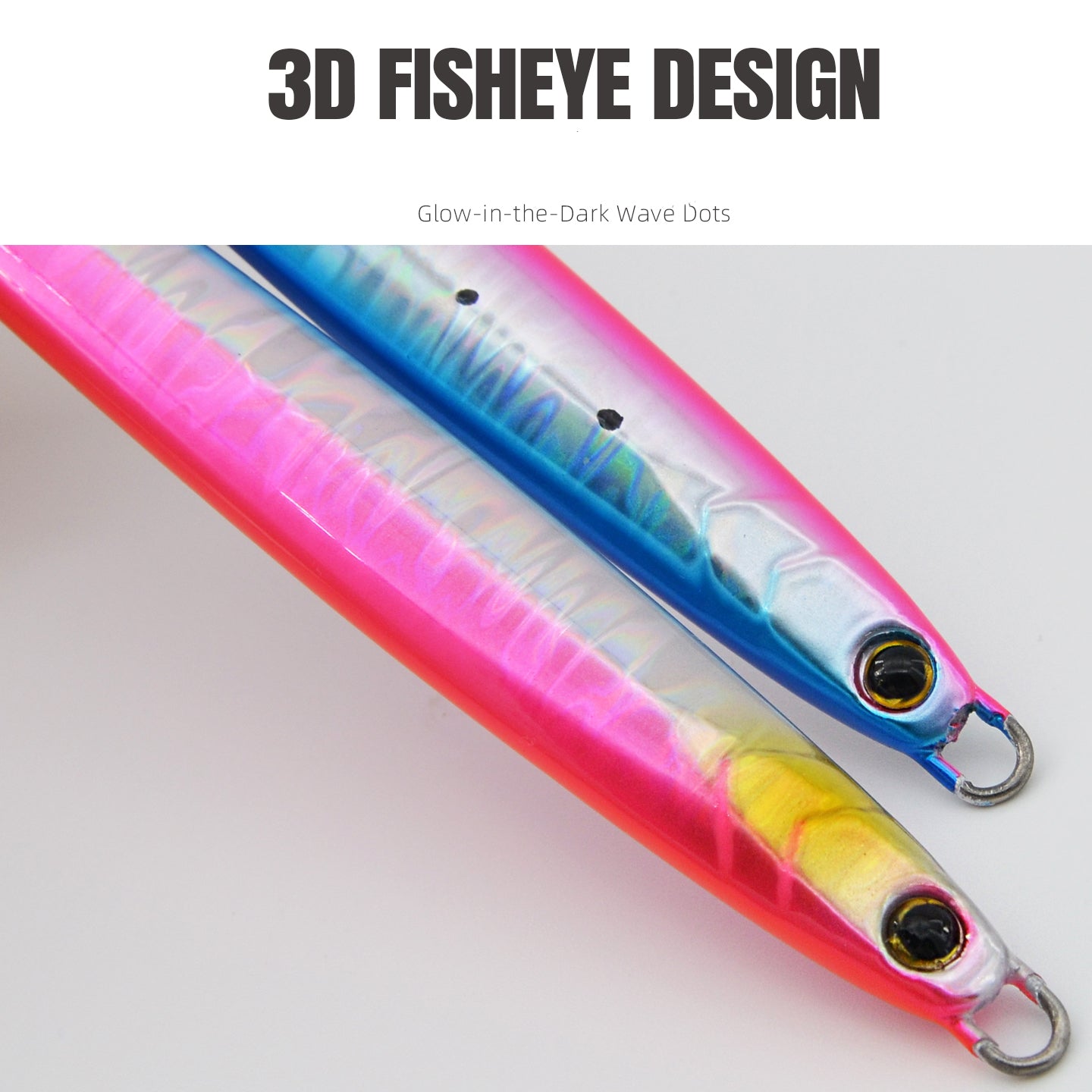 Speed Metal Jig LS035 UV Glow Assist & Treble Hooks — Strike Reef Shore Jigging
