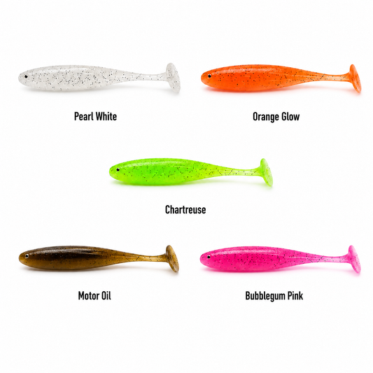 SB05 Shrimp Scent Paddle Tail Soft Plastic