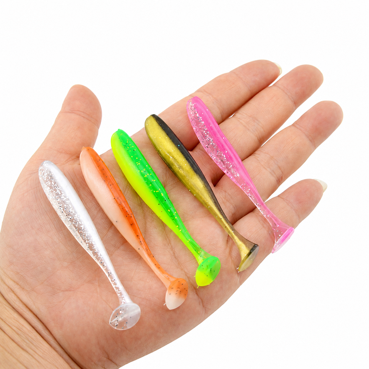 SB05 Shrimp Scent Paddle Tail Soft Plastic