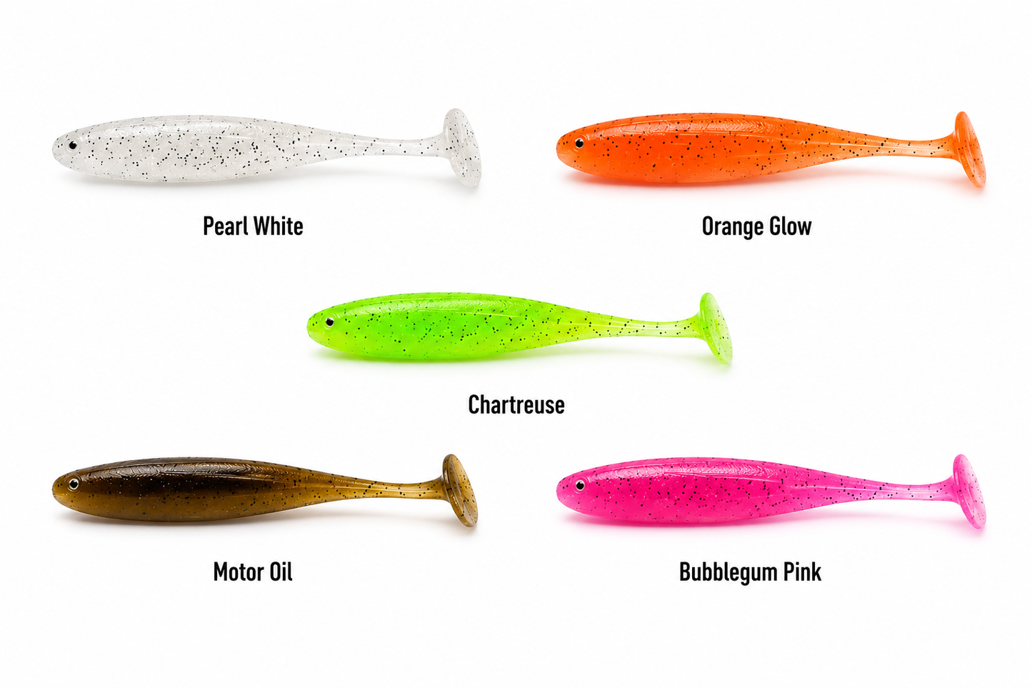 Paddle Tail Soft Plastic Lure SB05 Shrimp Scent 10 Pack — Strike Reef Australian Saltwater