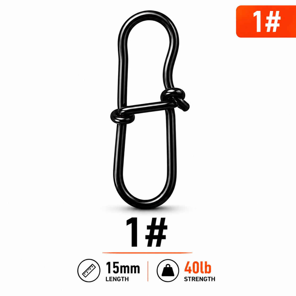 Easy Lock Snap PJ03 — SS304 Stainless Steel 100 Pack