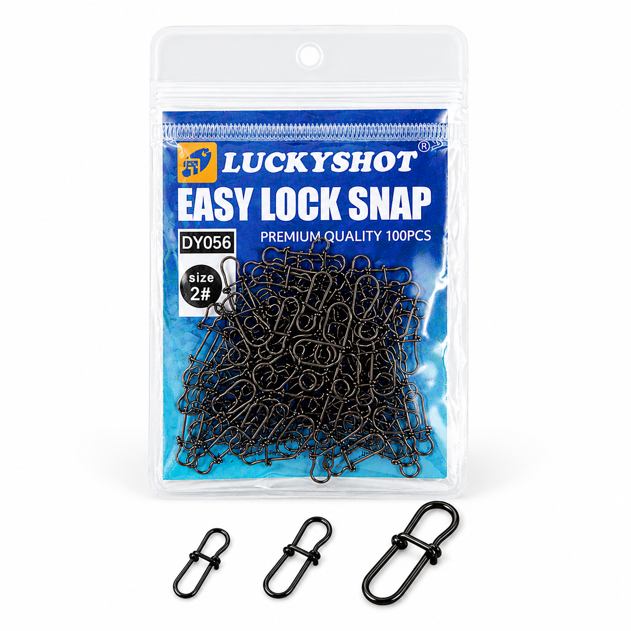 Easy Lock Snap PJ03 — SS304 Stainless Steel 100 Pack