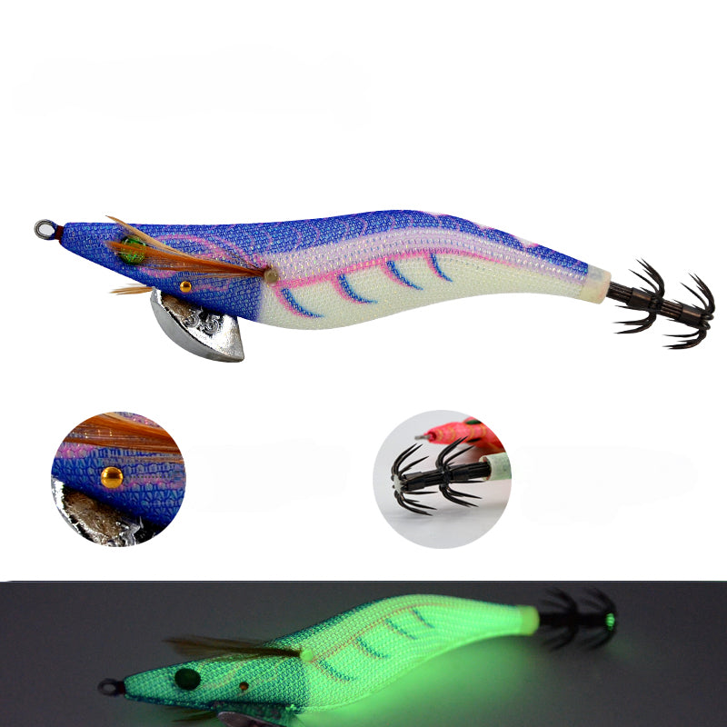 Squid Jig Egi LS099 Rattle & Glow Size 3.5 — Strike Reef Saltwater Fishing